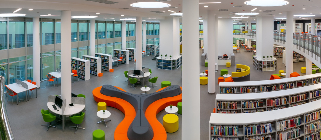 HSE’s New Library at Pokrovka: 500 Seats, 24-Hour Access Illustration for news: HSE’s New Library at Pokrovka: 500 Seats, 24-Hour Access